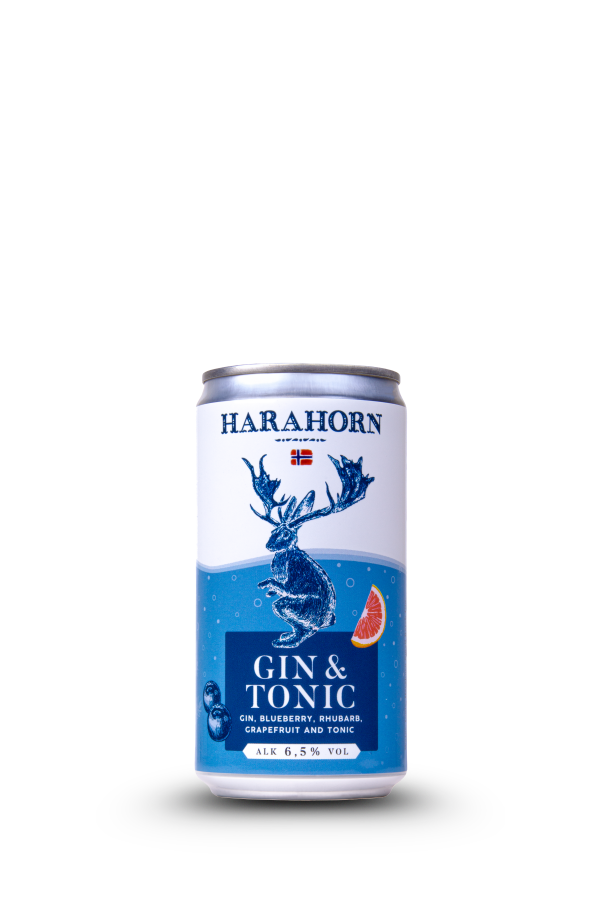 Harahorn Gin & Tonic 250 ml – RTD gin tonic v plechovke